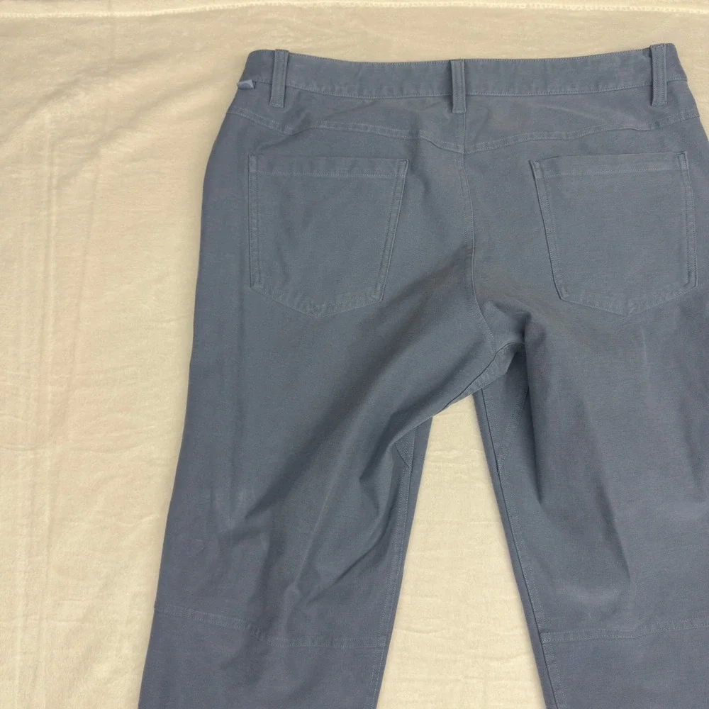 Lululemon Pants Mens 34x31 Slate Blue ABC Slim Fit Utilitech 5 Pocket Canvas